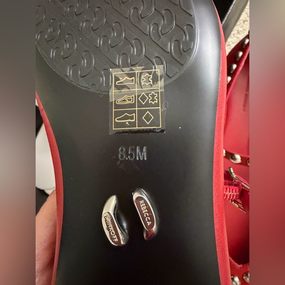 Rebecca Minkoff Red Studded Flats - Picture 5 of 7